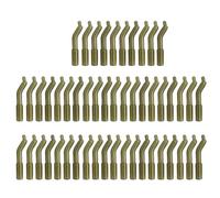 50Pcs/Pack Lake Fishing Hook Sleeves Hair Rig Line Aligner Soft AntiTangles Fishing Kickers Line Aligners Sleeves Set Lake Hook Sleeve