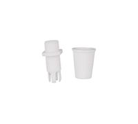 50pcs/Pack Pendant lamp Wire Lock Cable Plastic Cable Grips White Black Transparent Brown 007 lamp Accessories(White)