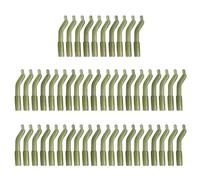 50Pcs/pack Soft AntiTangles Fishing Kickers Line Aligners Sleeves Set Lake Fishing Hook Sleeves Hair Rig Line Aligner Hook Tackle Sleeve