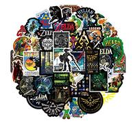 50Pcs Pack The Legend of Zelda Stickers Game Water Bottle Stickers,Vinyl Waterproof Stickers for Laptop,Bumper,Skateboard,Water Bottles,Computer,Phone,Cool Stuff for Teens,Kids,Adults