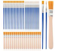 50Pcs Paint Brush Set Small Paint Brushes Set Paintbrushes Fine Paint Brushes Painting Brush Small Suitable for Painting and Art Supplies for Beginners and Hobbyists For use by those aged 15 and above