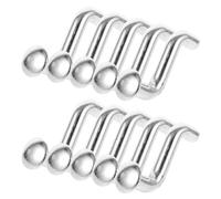 50pcs Pallet Racking Drop Pin Safety Lock Metal Clip | 7 MM Flat Head S Style, Silver Metal Pin Set, Replacement for Pallet Rack Maintenance