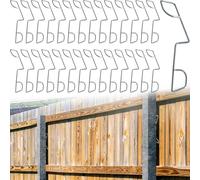 50Pcs Panel Clips Fence Wedges to Stop Rattling and Banging Durable Stainless Steel Grips for 12 Fences Garden Wind Protector Storm Proof Security Clips