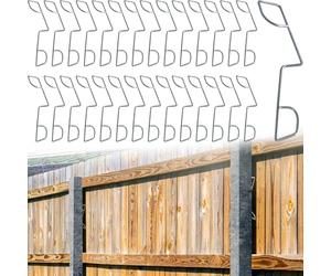 50Pcs Panel Clips Fence Wedges to Stop Rattling and Banging Durable Stainless Steel Grips for 12 Fences Garden Wind Protector Storm Proof Security Clips