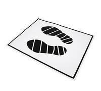 50Pcs Paper Car Mats Car Carpet Paper Mats Disposable Floor Mats Automotive Floor Mat Portable Auto Foot Pad Footprint Pattern Car Floor Protector for Cars, SUVs, Trucks