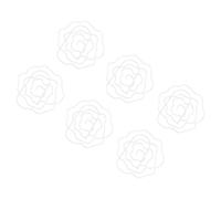 50pcs Paper Clips, Rose Shaped Paper Clips Paperclips Cute Paper Clips Fun Paper Clips with Box Bookmark Clips Planner Clips for Paper Files Organizing Working Study Sorting (White)