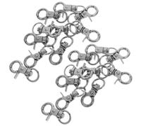 50pcs Parrot Cage Snap Hook Lock Heavy Duty 360° Swivel Trigger | Quick Installation Metal Lobster Clasp Design, for Cockatoo and Wooden Cages, Feeding Daily Care
