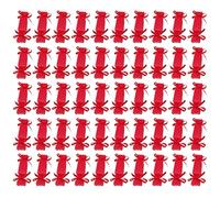 50Pcs Party Treat Boxes With Ribbon Folding Paper Candy Container Party Fillers Boxes Christmas Decoration Accessory Gift Box Assembly