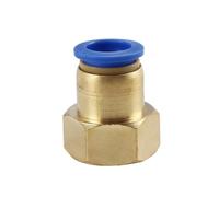 50PCS PCF Pneumatic Fittings Air Quick Connector PCF4-M5 PCF4-01 PCF6-01 PCF6-02 1/8" 1/4" 3/8" 1/2" Male Thread (Color : 10mm, Size 1/8 inch)