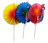 50pcs Peacock Sticks Cocktail Picks, Drink Fruit Cake Sticks Picks Party Decor Peacock Goldfish Wedding Party Decorations