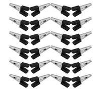 50pcs PET Cage Door Lock Clips, Secure Iron Hasp Latch for Small | Black Minimalist Clasp, Compact Fit for PET Doors, Aviary Maintenance and Balcony Use, Sleek Style
