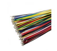 50pcs PH 2.0MM Terminal Wire Double Head with Without Housing 10cm 20cm 30cm Female To Electronic 26AWG(White,10CM)