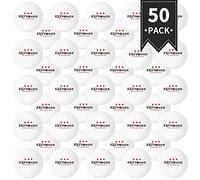 50Pcs Ping Pong Balls, Table Tennis Balls, Professional K40+ Ping Pong Balls in ABS resin 3 stars for Exercises, Workouts, Table Tennis Club, Amateurs, Games, Adults and Children,White