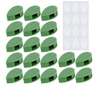 50Pcs Plant Climbing Fixture Clips Invisible Green Vine Clip Self-Adhesive Plant Wall Climbing Clips Leaf Shape Wall Clip for Garden Cable