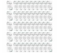 50Pcs Plant Leaf Bereavement Prayer Cards Consolation Card For Expressing Condolences And Prayers During Bereavement Commemoration Cards