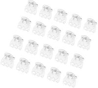 50Pcs Plant Orchid Clips Flowers Support Clear Fixer for Garden Vine Stem Plants Climbing Clasp for Supporting Stems Vines Grow Upright, 6 Claws Orchid Clips Butterfly Plant Support Structures