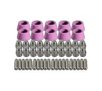 50pcs Plasma Cutter Torch Consumables Electrode Nozzles Cups Kit for -60 Sg-55 Wsd-60 Fit Cut-60 Lg