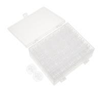 50pcs Plastic Bobbins for Sewing Machines with Storage Case