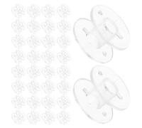 50pcs Plastic Bobbins with Storage Thread Spools for Sewing Machines
