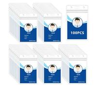50pcs Plastic Card Holder for Lanyard, Vertical Clear ID Card Holders, Waterproof Name Tag ID Badge Holders for Multiple Cards