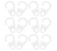 50pcs Plastic Curtain Rings Hooks for Shower Rod, Easy Install