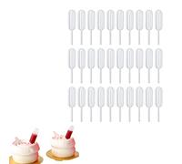 50pcs Plastic Dessert Pipette Mini Pipette Cupcake Pipettes,4ML Mini Pipette Plastic Pipette,Plastic Food Syringe Dessert Mini Pipettes, Squeeze Transfer Pipettes for Cupcakes Essential Oils Perfume