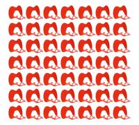 50pcs Plastic Goose Glasses for Duck and Goose Farm Equipment Red | Anti Pecking Eye Mask, Easy to Install, Does Not Hinder Normal Activity, for Farm Use