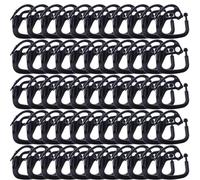 50Pcs Plastic Greenhouse Shade Net Clips Garden Fence Netting Hooks Plant Support Clamps Shade Fabric Wire Mesh Fixing Clips for Garden Greenhouse Black