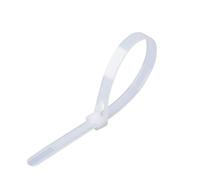 50pcs Plastic Reusable Cable Zip Ties 8 * 200/250/300/450 Releasable Nylon Adjust Loose Detachable Bundle Cable Management(White,8x200mm)