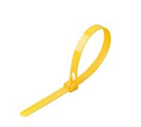 50pcs Plastic Reusable Cable Zip Ties 8 * 200/250/300/450 Releasable Nylon Adjust Loose Detachable Bundle Cable Management(Yellow,5x200mm)