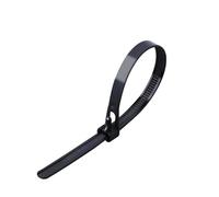 50pcs Plastic Reusable Cable Zip Ties 8 * 200/250/300/450 Releasable Nylon Adjust Loose Detachable Bundle Cable Management(Black,8x450mm)