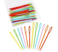 50PCS Plastic Sewing Needles, Large Eye Plastic Yarn Needles for Kids, 7cm/9cm Plastic Needles for Yarn and Craft Plastic Embroidery Needle for DIY Sewing Handmade Crafts