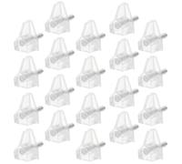 50pcs Plastic Shelf Support Pegs, 5mm Cabinet Shelves | Stainless Steel Insert, Discreet Support for Bookshelves and Display Cabinets, Easy DIY Install