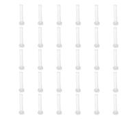 50pcs Plastic Sleeve Ear Studs Needle Covers for Sensitive Ears | Earrings Sleeves, Easy to Put on Remove, Polished Smooth Edges, Quick Replacement