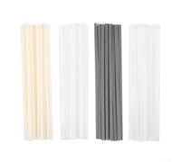 50pcs Plastic Welding Rods Set (ABS/PP/PVC/PE) - 200 x 10mm Heat-Resistant Welding Strips for Plastic Welder Tools, DIY & Industrial Repair