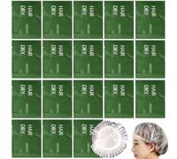 50PCS Portable Individually Wrapped Disposable Shower Caps, Plastic Waterproof Elastic Travel Hair Bath Caps,Multipurpose Thick Shower Caps, Perfect for Hair Treatment, Salon, Spa, Hotel, Travel