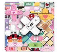 50Pcs Positive Plaster Stickers Healing Quote Vinyl Decals for Laptops Skateboards Luggage Helmets Bikes and Phones Fans Lovers and Uplifting Vibe Enthusiasts