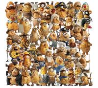 50Pcs Potato Meme Stickers, Funny Potato Person Transparency PET Stickers, Waterproof Vinyl Graffiti Decals for Scrapbook Laptops Journal, Teens and Adults