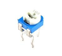 50pcs Potentiometers RM065 Horizontal Trimpot Blue White Adjustable Variable Resistor Kit 103 10K ohm