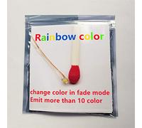 50pcs Pre-soldered Micro Litz Wired Leads Rainbow RGB Color Fade Mode SMD Led 0603 + Muti-Resistor Bowerful