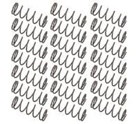 50pcs Precision 0.2mm Wire Steel Compression Coil Spring | Silver Micro Coil Spring for Precision Engineering Applications, Swift Return, Consistent Force Output, High Shape Retention