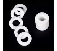 50Pcs PTFE Flat Washer Gasket Set for M3-M12 Flange Pressure Gauge and Water Pipe Sealing - Durable and Customizable(8x18x2.5mm)
