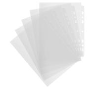50PCS Punched Pockets Transparent, Top Opening Punched Poly Pockets, A5 Photo Sheet Sleeves Binder Album, Clear Plastic Wallets Extra Strong Sleeves, Inner Page Pockets Sheet Protectors for Files