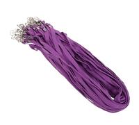 50pcs Purple Id Badge Lanyard with Swivel Hook for Office Use | Polyester and Metal Build, Comfortable Neck Strap, Secure Attachment, for Hospitals and Businesses