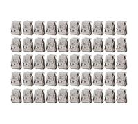 50PCS PV Panel Wire Clamps, Stainless Steel Photovoltaic Cable Clips for 2-6mm² Solar Wires, 180° Parallel Mounting, Compatible with Solar Frame Thickness 1.0-3.2mm