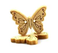 50PCS Rabbit Wood Buttons Sewing Scrapbooking Clothing Headwear Handmade Crafts Home Decor Accessories DIY Wooden Button for Sewing, Crafting(Transparent)