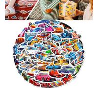 50PCS Racing Car Stickers for Kids & Adults, Waterproof Supercar Vinyl Decals, Trendy DIY Stickers Pack for Laptop, Bottles, Skateboards and Party Favors