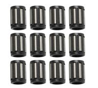 50pcs Radial Needle Roller Bearing Cage Assembly, Full Complement | Plastic Black Cup, Radial Installation, Tight Fit Mounting, for Compressor Shafts and Pump Rotors
