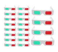 50pcs Red Green Cardboard 3d Glasses with Foldable Lens-free Frame