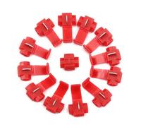 50Pcs Red Lock Wire Electrical Cable Connector Insulated Quick Splice Terminals Crimp For Car Electrical Crimp Cable Snap